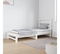 Pull-out Day Bed Bedroom Sofa Bed Guest Bed Sofa Couch Solid Wood Pine vidaXL
