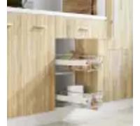 vidaXL Pull-Out Wire Baskets - 2pcs Silver, 400mm for Kitchen, Polished Chrome-plated Steel - Easy Installation, Durable, Fully Extendable