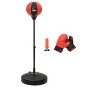 vidaXL Punching Ball Set with Gloves and Pump Adjustable Height Punching Bag