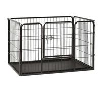 vidaXL Puppy Playpen Steel 91,5x59x61 cm