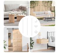 vidaXL PVC Pipe 2 pcs White 12.2 x 1.8 x 500 mm PP and PE