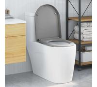vidaXL Quick Release Toilet suitable for Seat Grey 46.2 x 36 x 4.3 cm