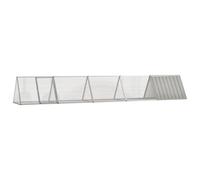 Vidaxl Rabbit Cage Grey 504.5X80.5X71 Cm Galvanised Steel