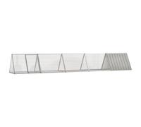 vidaXL Rabbit Cage Grey 504.5x80.5x71 cm Galvanised Steel