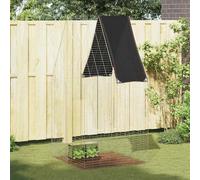 vidaXL Rabbit Cage Silver 100 x 100 x 210 cm Galvanised Steel