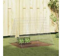 vidaXL Rabbit Cage Silver 110 x 100 x 85 cm Galvanised Steel
