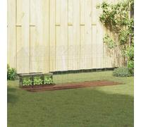 vidaXL Rabbit Cage Silver 400 x 78 x 78 cm Galvanised Steel Garden and Patio Rectangular Modern Design Efficient Use of Space Stylish Aesthetics Outdoor Living Area Nature