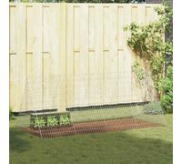 Rabbit Cage Silver Galvanised Steel 215x100x85cm Outdoor Enclosure Weatherproof
