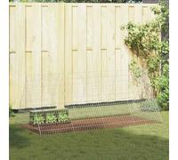 vidaXL Rabbit Cage Silver 215 x 100 x 85 cm Galvanised Steel Design Garden and Patio Modern Features Robust Materials Cool Solutions for Outdoor Use