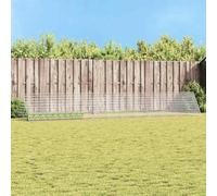 vidaXL Rabbit Cage Silver 215 x 100 x 85 cm Galvanised Steel Design Garden and Patio Modern Features Robust Materials Cool Solutions for Outdoor Use