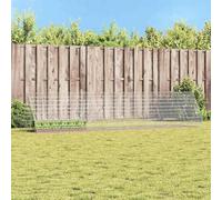 vidaXL Rabbit Cage Silver 215 x 100 x 85 cm Galvanised Steel Design Garden and Patio Modern Features Robust Materials Cool Solutions for Outdoor Use