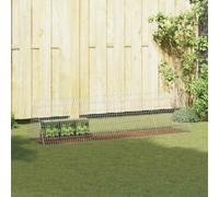 vidaXL Rabbit Cage Silver 215 x 55 x 55 cm Galvanised Steel