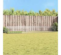 vidaXL Rabbit Cage Silver 400 x 78 x 78 cm Galvanised Steel Garden and Patio Rectangular Modern Design Efficient Use of Space Stylish Aesthetics Outdoor Living Area Nature