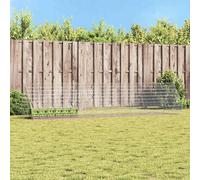 vidaXL Rabbit Cage Silver 215 x 100 x 85 cm Galvanised Steel Design Garden and Patio Modern Features Robust Materials Cool Solutions for Outdoor Use