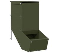 vidaXL Rabbit Feeder Olive Green 12.5 x 26 x 28.5 cm, Garage, Rectangular, Modern Design Elements, Clever Rooms and Practical Arrangement for Contemporary Homes