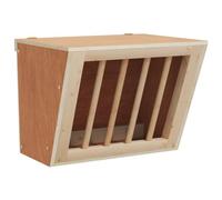 Rabbit Hay Feeder Standing Animal Food Feeding Rack Solid Pine Wood