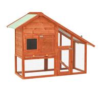 vidaXL Solid Firwood Rabbit Hutch Wooden Garden Pet Carrier Habitat Cage House