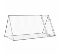 vidaXL Rabbit Hutch/Enclosure – Galvanised Steel Mesh, 200x105x91 cm, Outdoor/Indoor