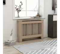 vidaXL Radiator Cover 112x19x81 cm MDF 01 UK HOT