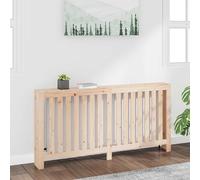 vidaXL Solid Pine Wood Radiator Cover - ic Brown Wooden Radiator Cabinet with Shelf - Modern Design Wooden Radiator Enclosure - Size: 169x19x84 cm