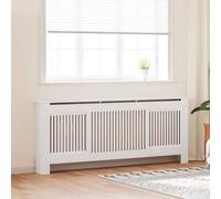 vidaXL Radiator Cover 2 pcs White 205 x 20.5 x 81.5cm Engineered Wood