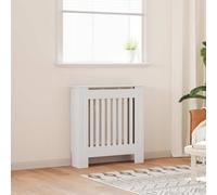 vidaXL Radiator Cover 2 pcs White 78 x 19 x 81.5cm Engineered Wood