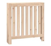 vidaXL Solid Wood Pine Radiator Cover Wooden Heating Cover Radiator Cabinet Heater Shelf Home Office Vertical Slatted Vent Shelving, Brown, 79.5 x 19 x 84 cm