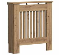 vidaXL Radiator Cover Artisan Oak 78 x 19 x 81.5 cm Engineered Wood, Modern Rectangular Radiator Cover, Decorative Heat Shield, Engineered Wood Decor, Child Safety Design for Home Heating