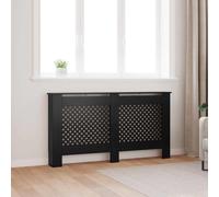 vidaXL Radiator Cover Black 152x19x81.5 cm MDF