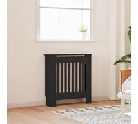 vidaXL Radiator Cover Black 78 x 19 x 81.5cm Engineered Wood