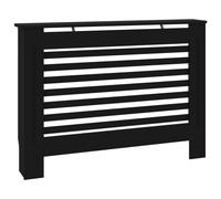 Vidaxl Radiator Cover Black 112X19X81 Cm Mdf