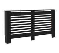 vidaXL Radiator Cover Black MDF Wood Grill Cabinet Heater Shelf Heating Unit