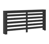 vidaXL Radiator Cover Black Oak 175 x 20 x 82 cm, Compact Wooden Heater Cover, Durable, Modern Design, Space-Saving Furniture, Functional Living Room Addition, Home Decor
