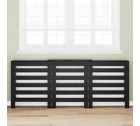 vidaXL Radiator Cover Black Oak 205 x 21.5 x 83.5 cm Engineered Wood