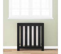 vidaXL Radiator Cover Black Oak 78 x 20 x 82 cm Engineered Wood