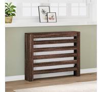 vidaXL Radiator Cover Brown Oak 104x20x82 cm Engineered Wood