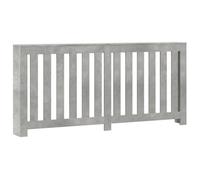 vidaXL Radiator Cover Concrete Grey 175x20x82 cm Engineered Wood