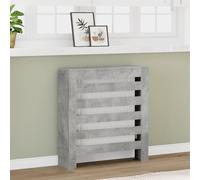 vidaXL Radiator Cover Concrete Grey 78x20x82 cm Engineered Wood
