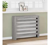 vidaXL Radiator Cover Heater Cover Radiator Shelf Grey Sonoma Engineered Wood