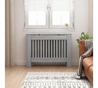 vidaXL Radiator Cover Grey Sonoma 112 x 19 x 81.5 cm Engineered Wood