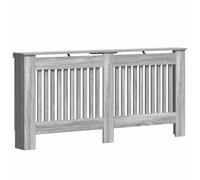 vidaXL Radiator Cover Grey Sonoma 172 x 19 x 81.5 cm Engineered Wood, Modern Rectangular Radiator Cover, Decorative Heat Shield, Engineered Wood Decor, Child Safety Design for Home Heating