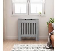 vidaXL Radiator Cover Grey Sonoma 78 x 19 x 81.5 cm Engineered Wood