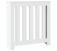 vidaXL Radiator Cover Heater Cover Slats Radiator Shelf White Engineered Wood