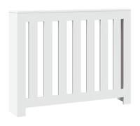 vidaXL Radiator Cover Heater Cover Slats Radiator Shelf White Engineered Wood
