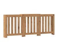 vidaXL Radiator Cover Heater Shelf - Artisian Oak Engineered Wood - 156/205 x 21.5 x 83.5 cm - Modern Slatted Design for Living Room