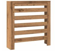 vidaXL Radiator Cover Heater Shelf - Artisan Oak Engineered Wood, Modern Slatted Design, Easy to Maintain, 78 x 20 x 82 cm