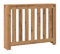 vidaXL Radiator Cover Heater Shelf-Artisian Oak Engineered Wood, Modern Slatted Design, Living Room Decor, 104 x 20 x 82 cm