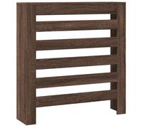 vidaXL Radiator Cover, Heater Cover for Living Room Hallway, Slat Cabinet for Decorative, Heater Shelf, Radiator Shelf, Brown Oak Engineered Wood