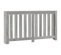 vidaXL Radiator Cover Heater Shelf - Grey Sonoma Engineered Wood, 149x20x82 cm, Modern Slatted Design, Living Room Décor