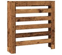 vidaXL Radiator Cover Slat Cabinet - Heater Shelf - Old Wood Engineered Wood 78x20x82 cm